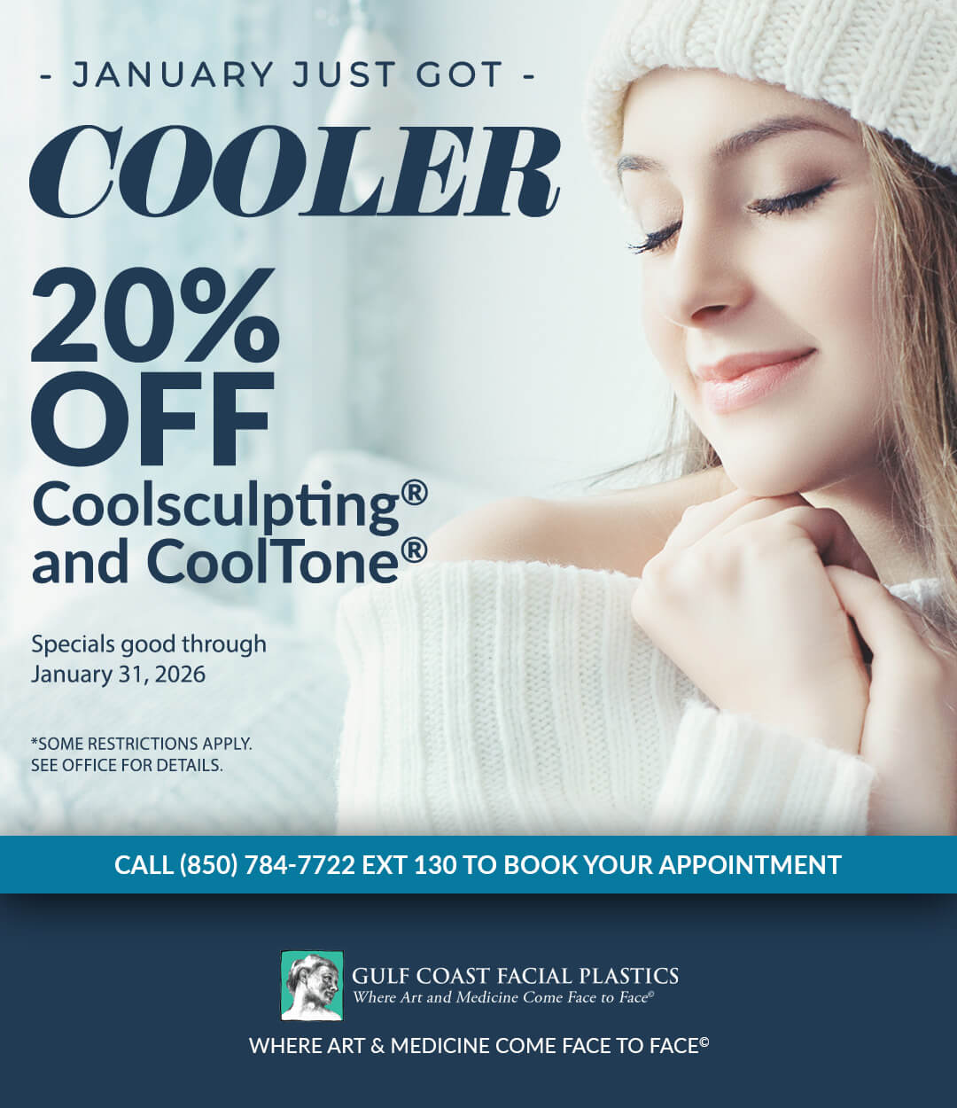 20% OFF Coolsculpting and CoolTone in January