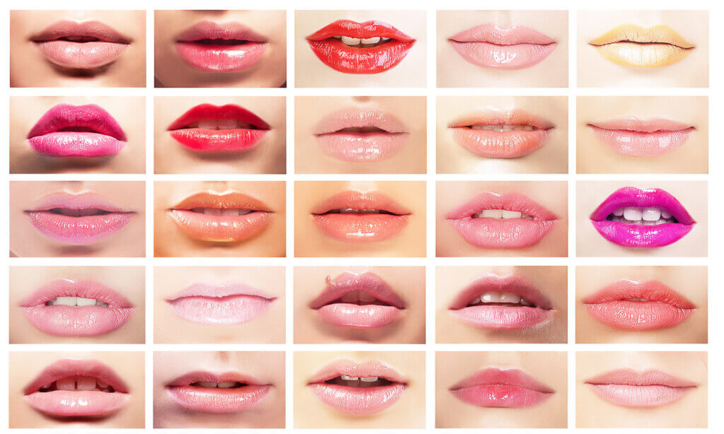 Image grid of various lip shapes